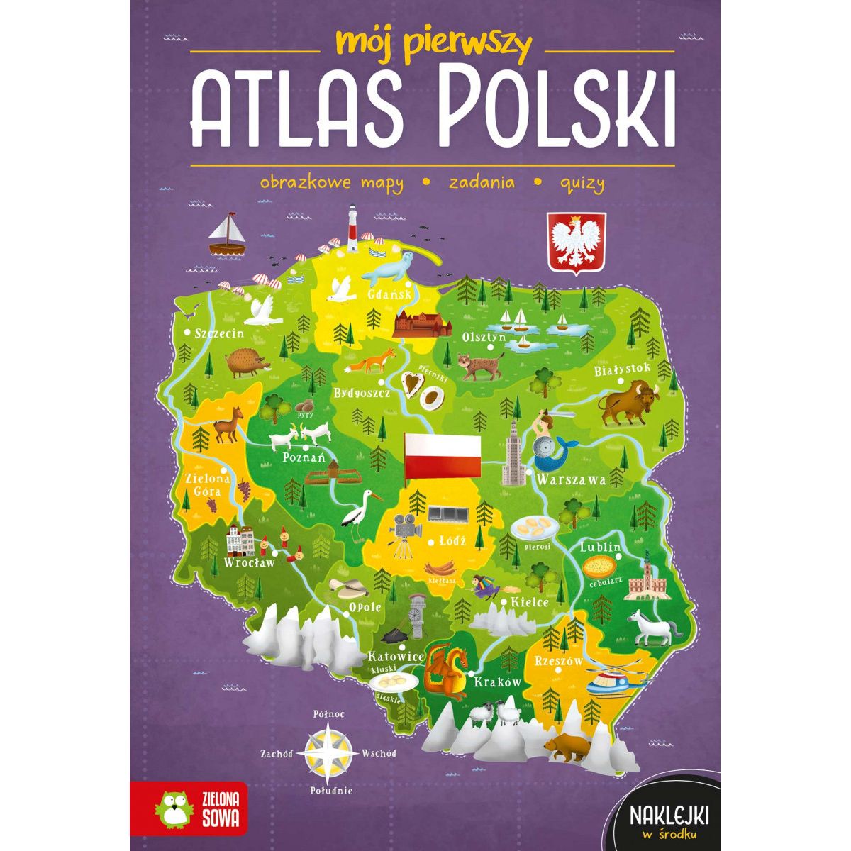 Książeczka edukacyjna Zielona Sowa Mój pierwszy atlas Polski