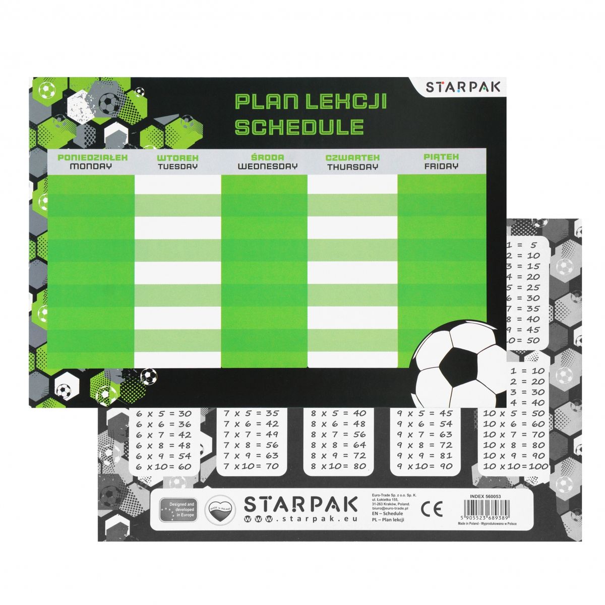 Plan lekcji Starpak Footbal2 (560053)