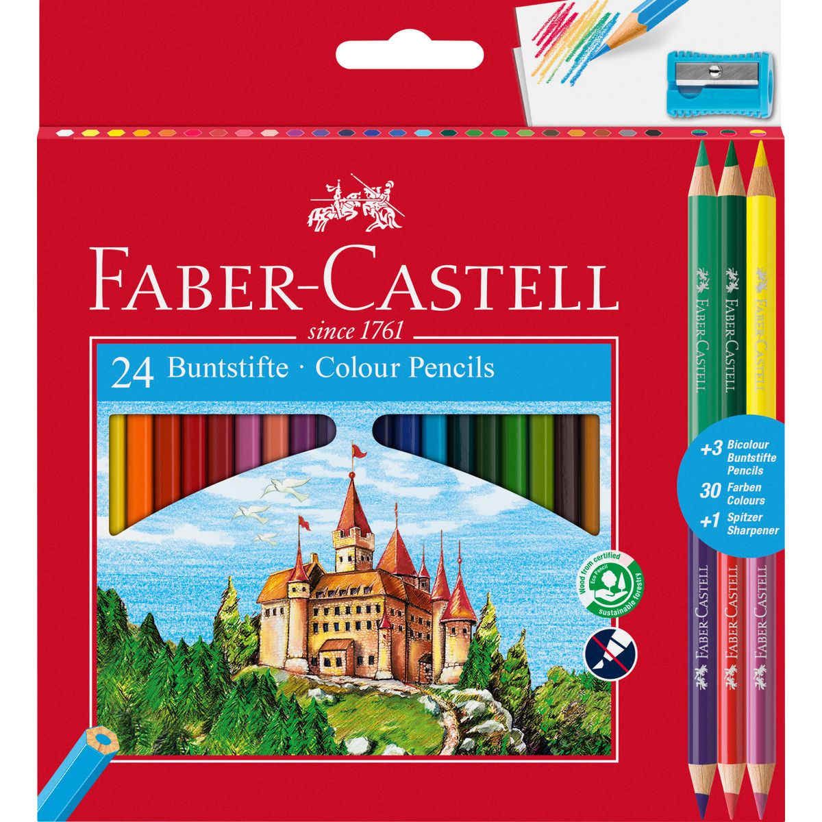 Kredki ołówkowe Faber Castell 24 kol. (110324)
