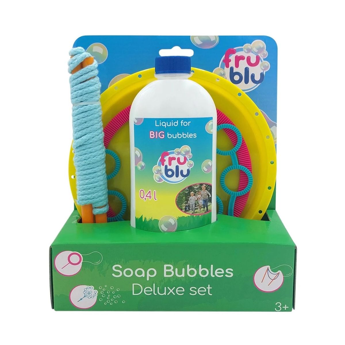 Bańki mydlane Tm Toys Fru Blu Zestaw DELUXE + płyn 400 ml (DKF0487)
