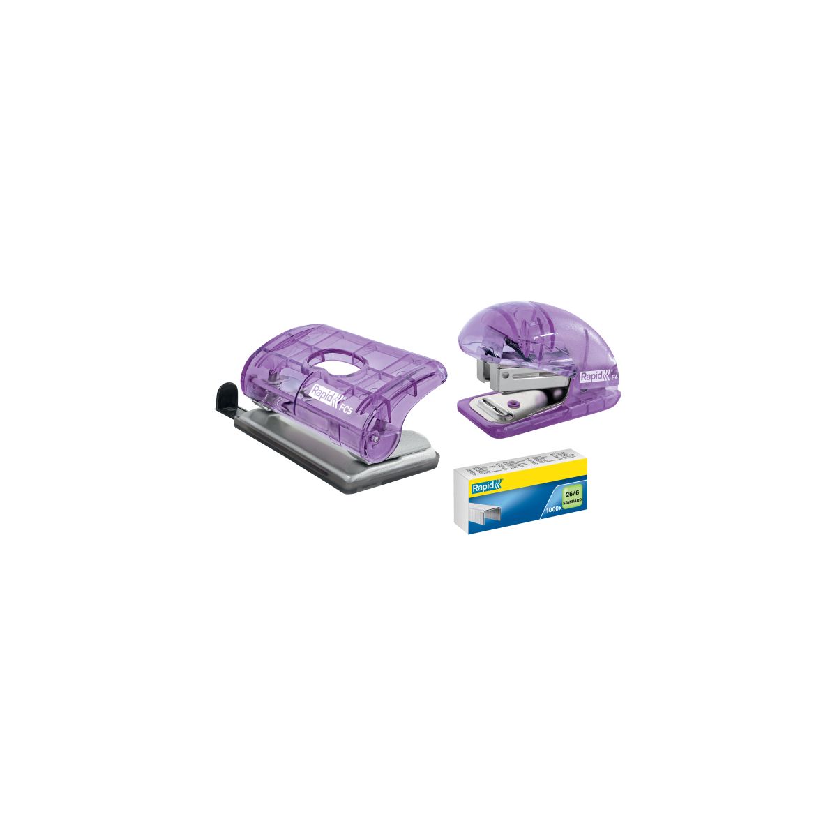 Zszywacz Rapid Colour Breeze F4 lawendowy 10k (5001532)
