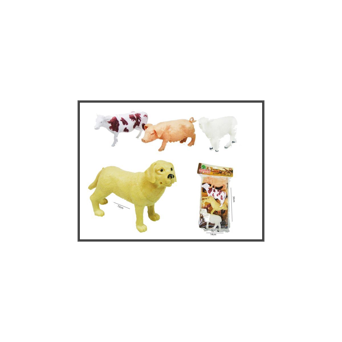Figurka Hipo Zwierzęta domowe 4 szt 12-14cm (H13809)