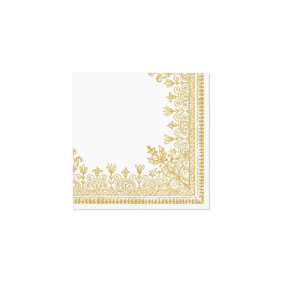 Serwetki Paw Ornamental Frame gold mix nadruk bibuła [mm:] 330x330 (TL126209)