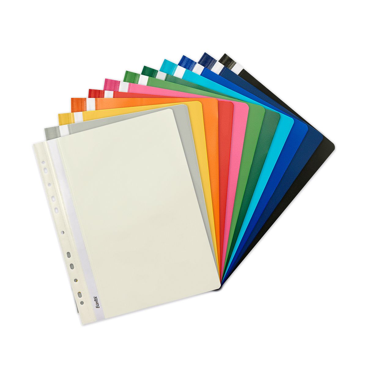 Skoroszyt Bantex EVO Z PERFORACJĄ A4 niebieski jasny folia (400076709)