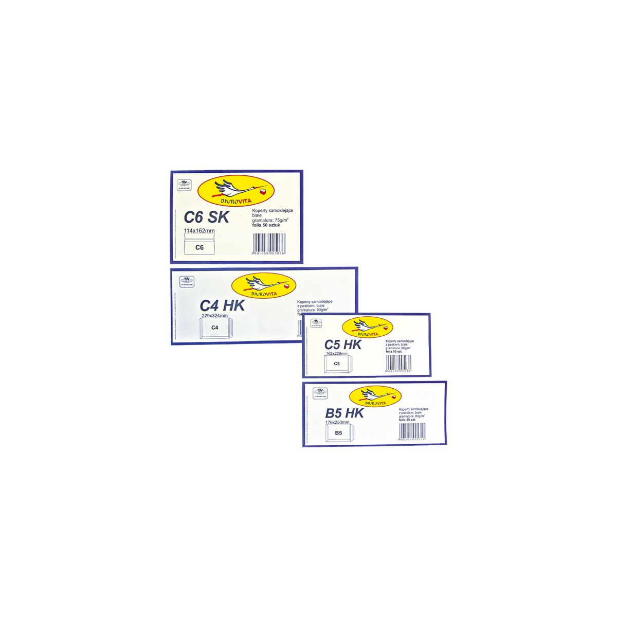 Koperta WZ Eurocopert hk rbd E4 biały [mm:] 280x400 25 sztuk