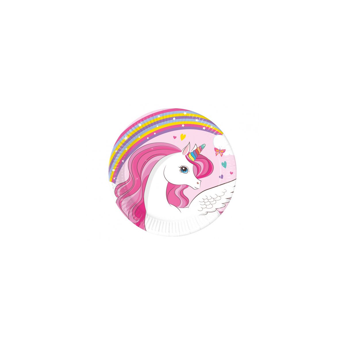 Talerz jednorazowy Godan Unicorn papier śr. 200mm 8 szt (93758)
