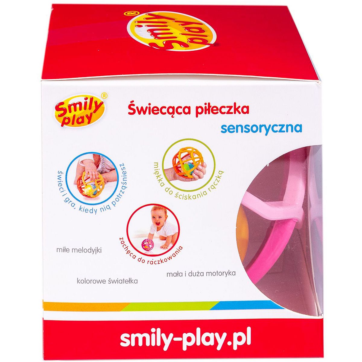 Grzechotka Smily Play piłeczka różowa (SP83659)