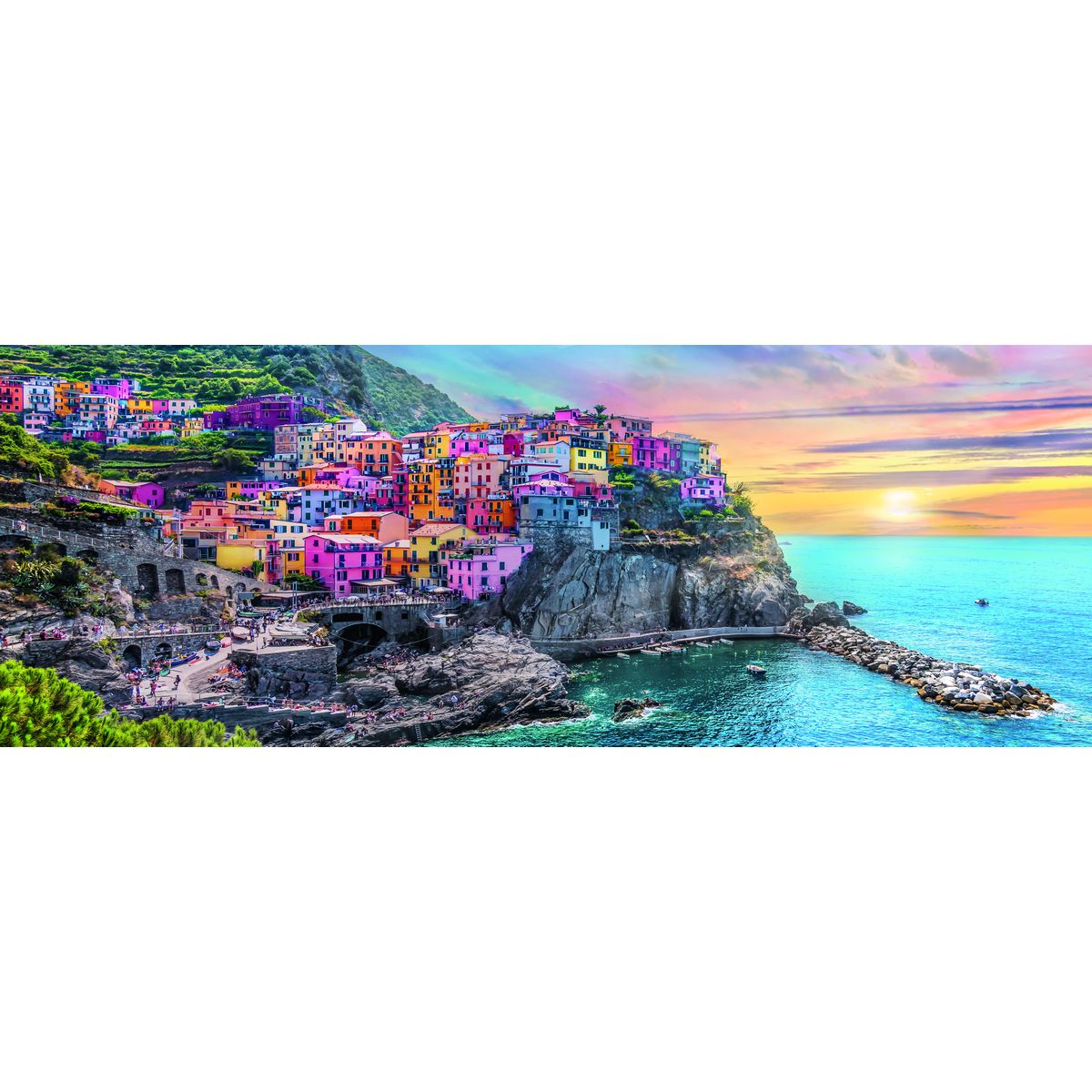 Puzzle Trefl Vernazza o zachodzie słońca, Włochy 500 el. (29516)