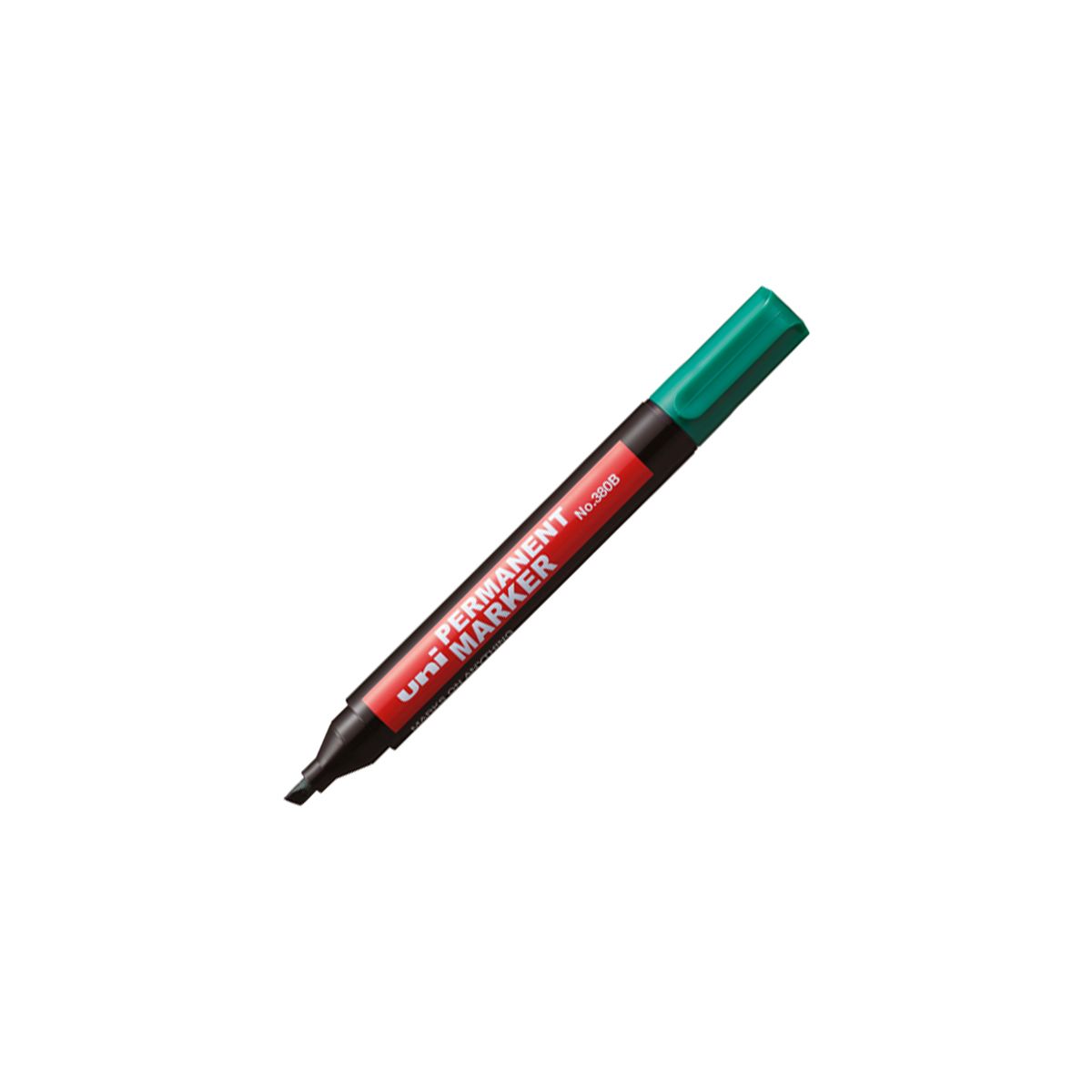 Marker permanentny Uni zielony 1,0-4,5mm ścięta końcówka (NO-380B)