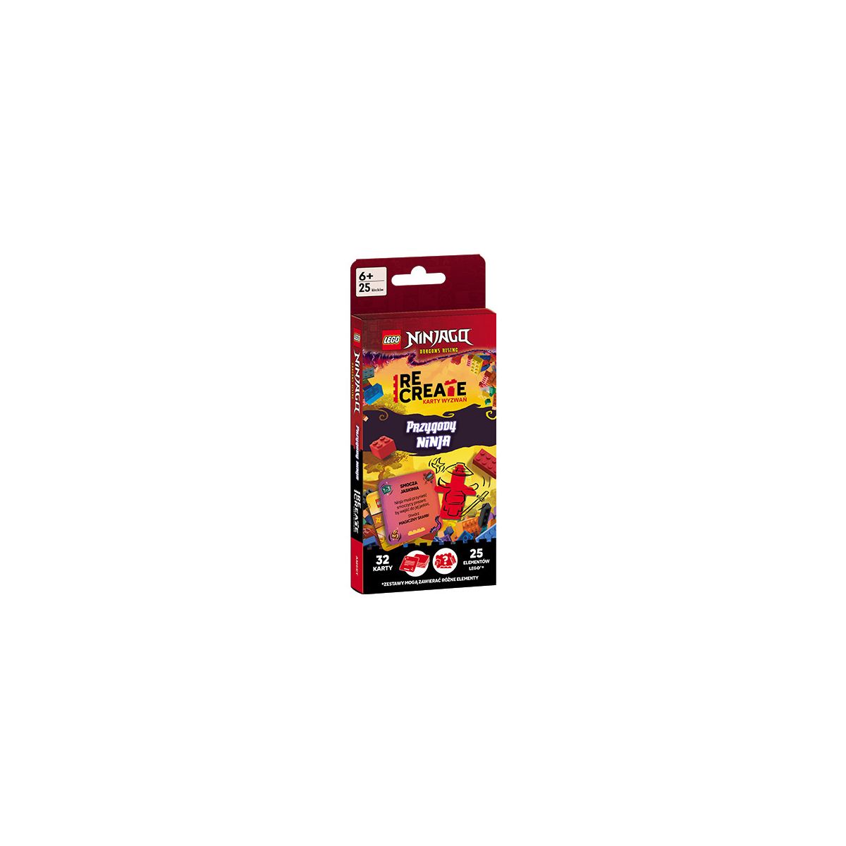 Karty Ameet LEGO® NINJAGO® Recreate. Karty Wyzwań. Przygody ninja (ACP 6701) 32 sztuk