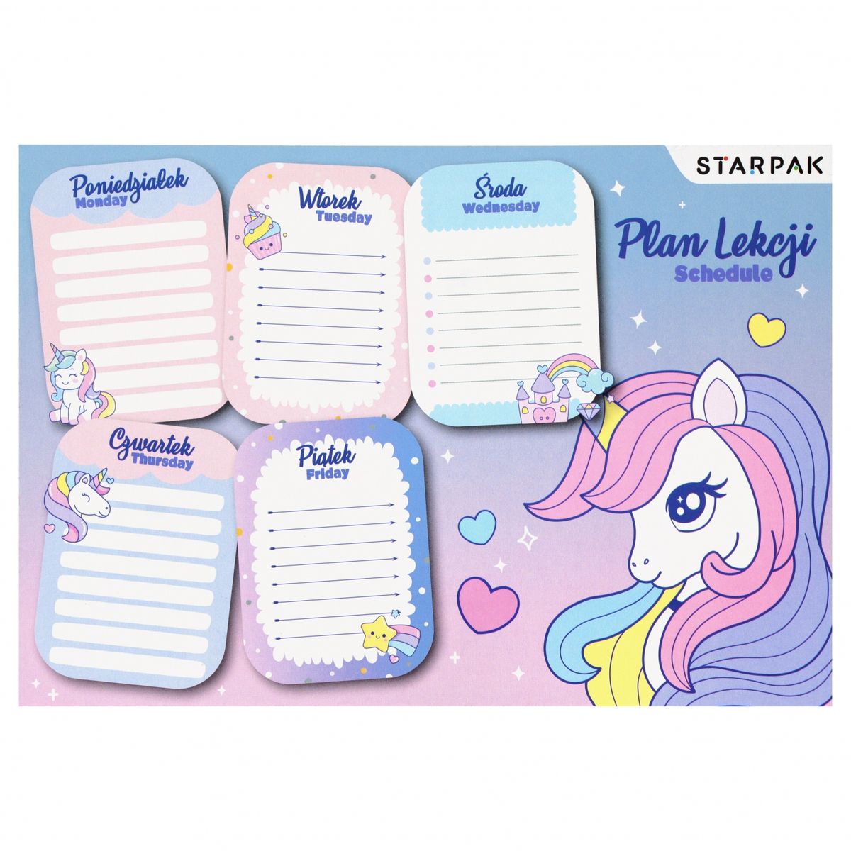 Plan lekcji Starpak UNICORN (560060)