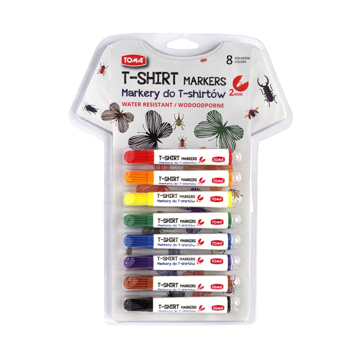 Marker specjalistyczny Toma do odziezy mix 2,0mm okrągła końcówka (TO-745)
