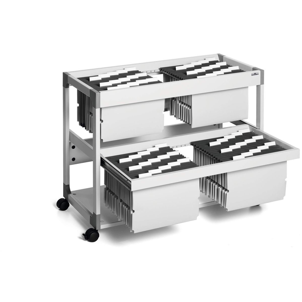 Pojemnik z szufladami szary 4 szuflad Durable (379210)