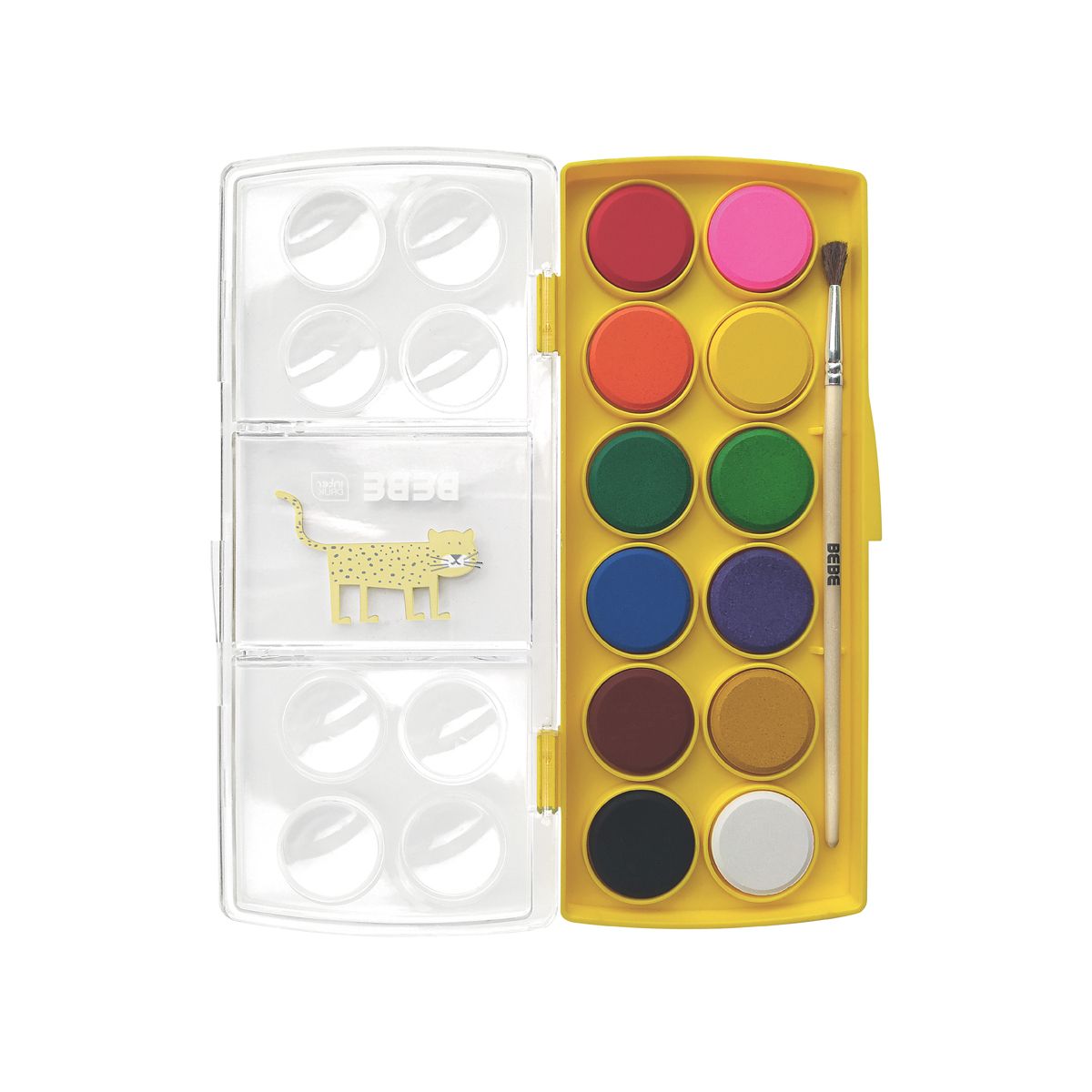 Farby akwarelowe Bebe BB KIDS 12 kolor.