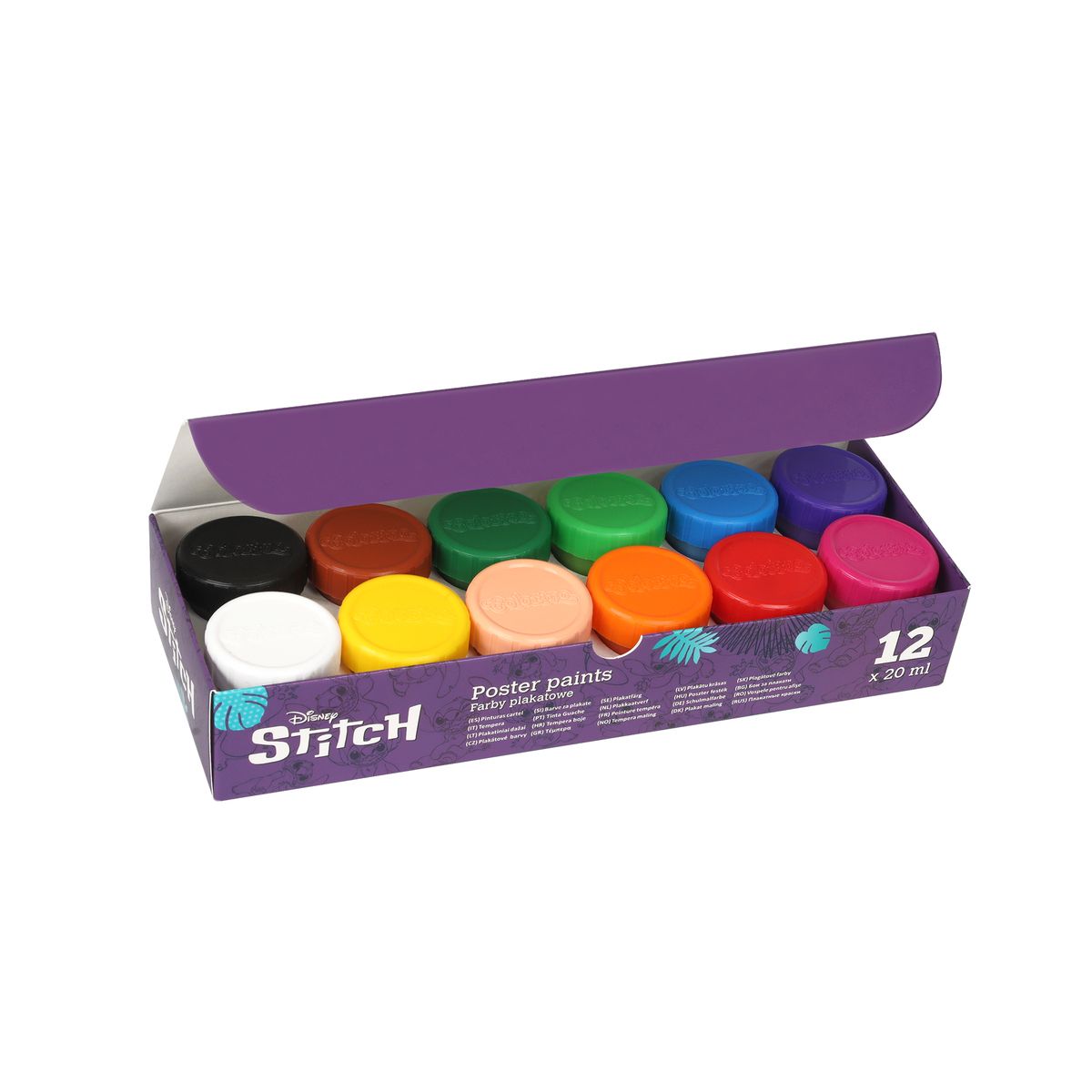 Farby plakatowe Patio Stitch kolor: mix 20ml 12 kolor. (54762PTR)
