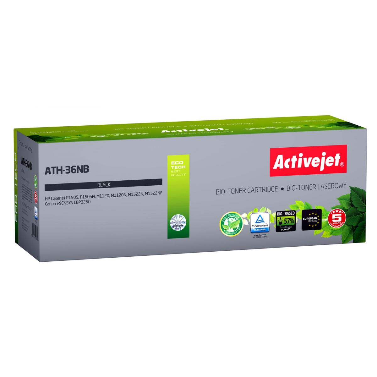 Toner alternatywny Activejet Bio Do HP 36A CB436A czarny (EXPACJTHP0472)