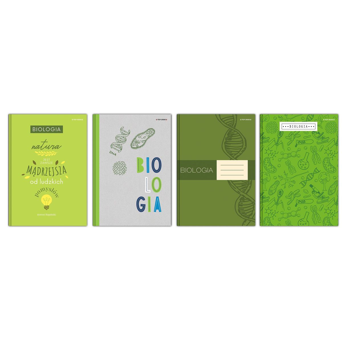 Brulion tematyczny Top 2000 biologia A5 80k. 70g krata (400160627)