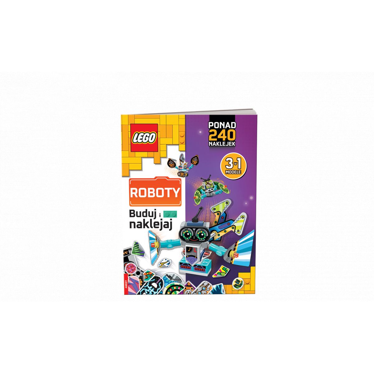 Książka dla dzieci Ameet Lego® Books Buduj i naklejaj: Roboty (BLW-6602)