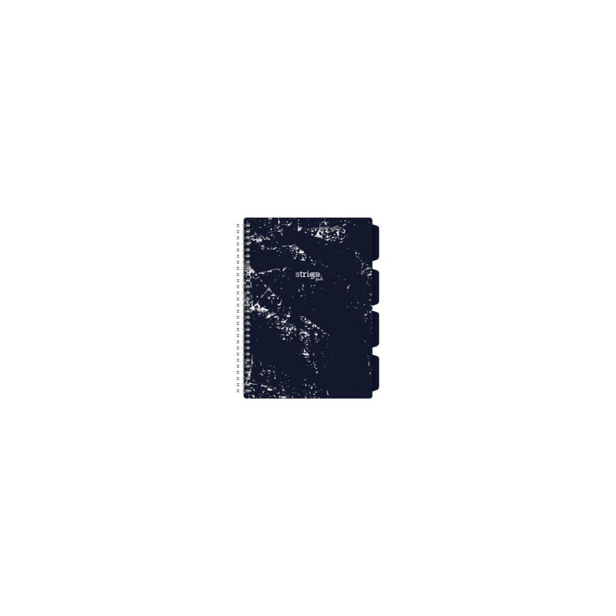 Kołozeszyt (kołobrulion) Strigo MARMUR granatowy B5 100k. 80g krata (PADS029)