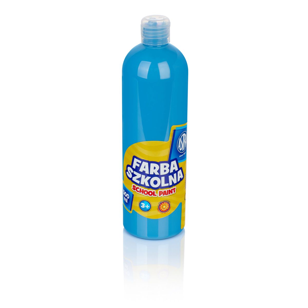 Farby plakatowe Astra szkolne kolor: niebieski 500ml 1 kolor.