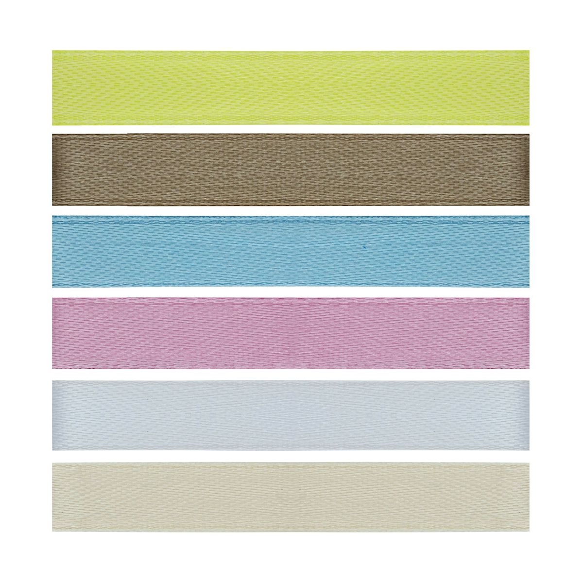 Wstążka Titanum Craft-Fun Series 2324015-A  6 kolorów 10x2 [mm x m] mix (1cmx2m)