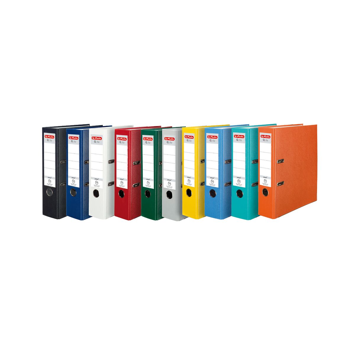 Segregator dźwigniowy Herlitz Q. file Standard 0011167418 A4 80mm niebieski (300003084)
