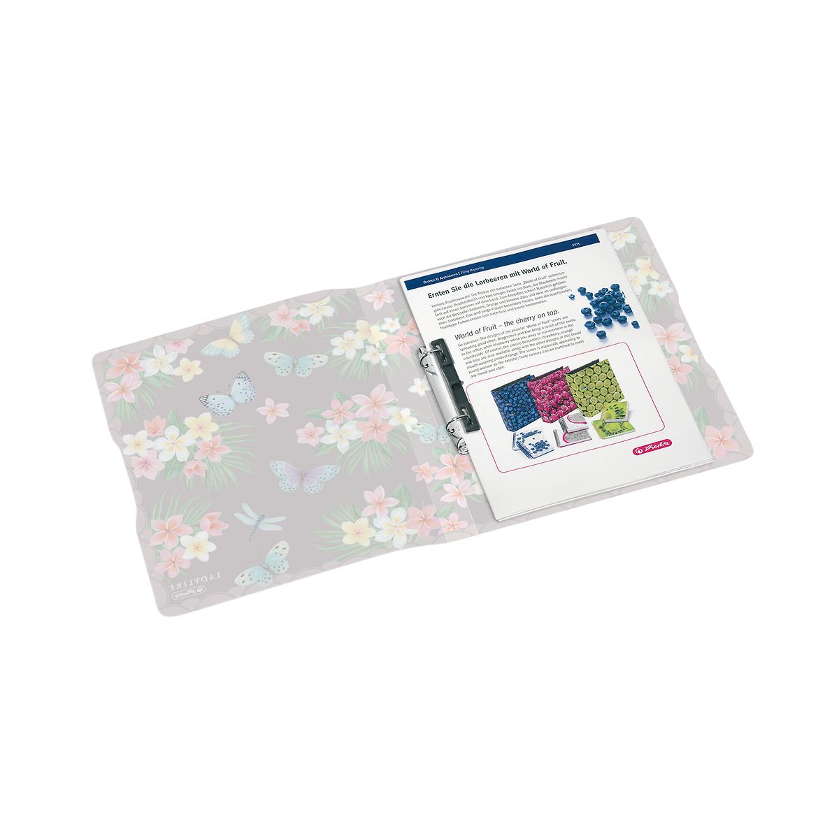 Segregator ringowy Herlitz 50044047 LadyLike Butterflies A4 25mm (300001533)