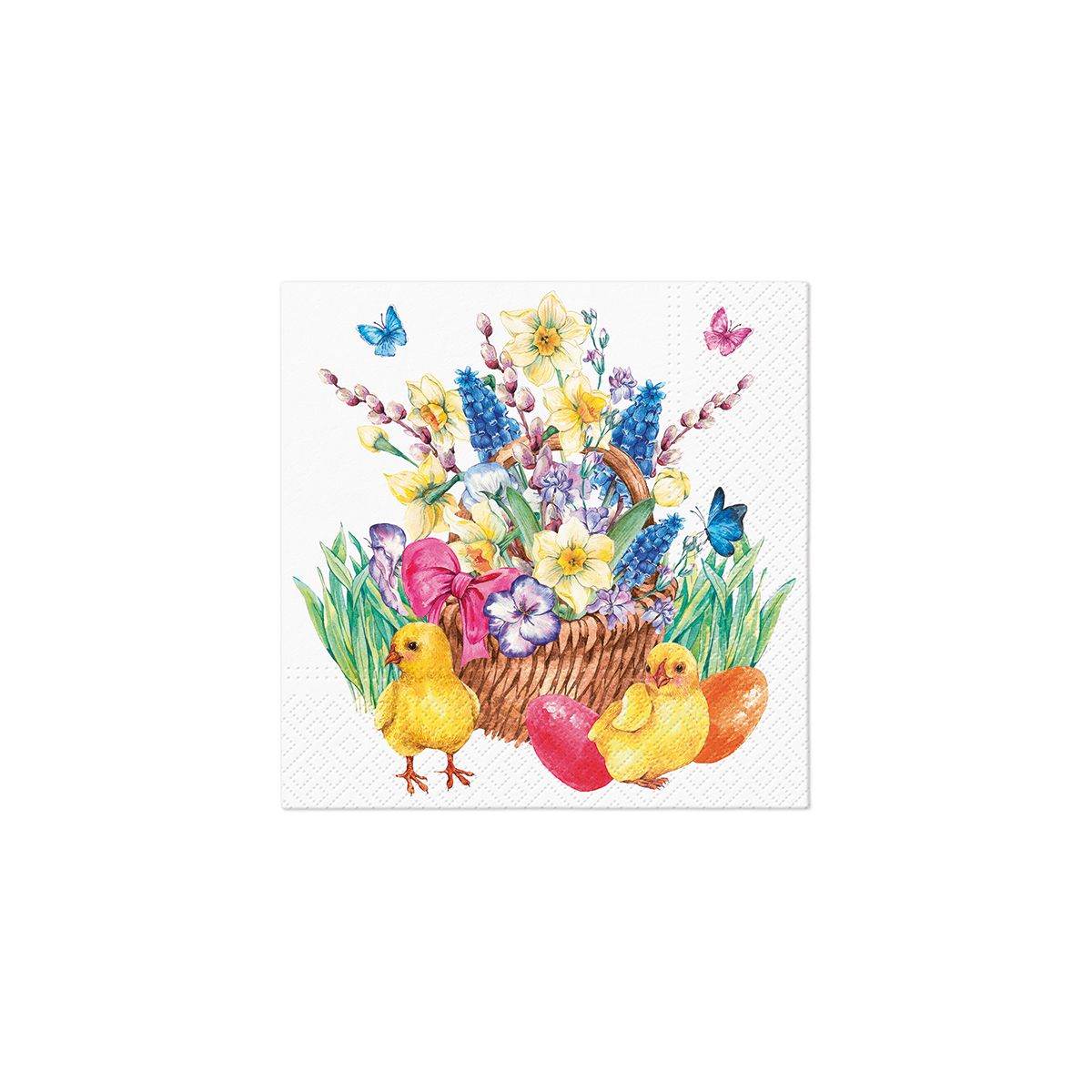 Serwetki Paw WN Easter Bouquet mix nadruk bibuła [mm:] 330x330 (TL124900)