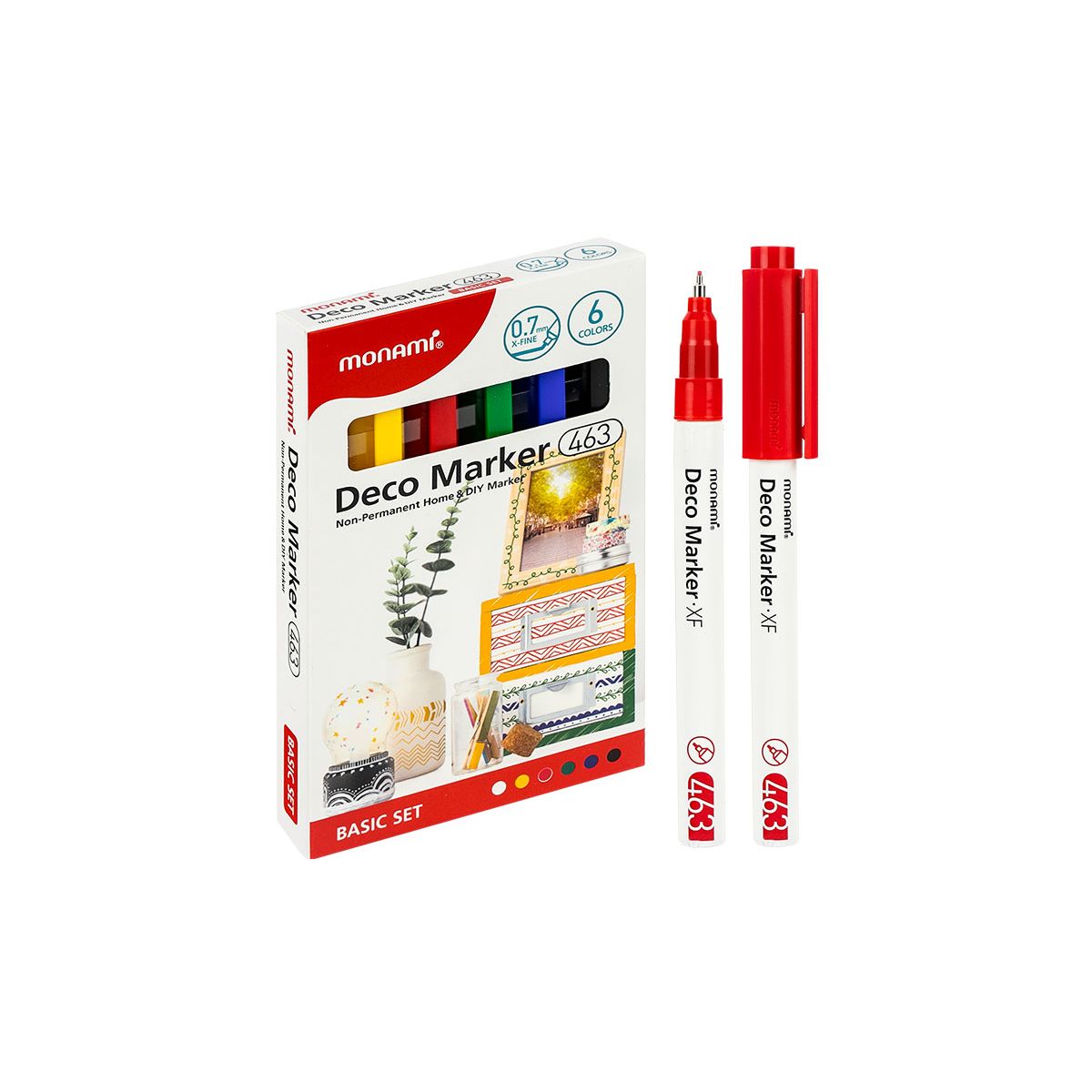Marker specjalistyczny Monami Deco Marker mix 0,7mm fibrowa końcówka (2080001507)