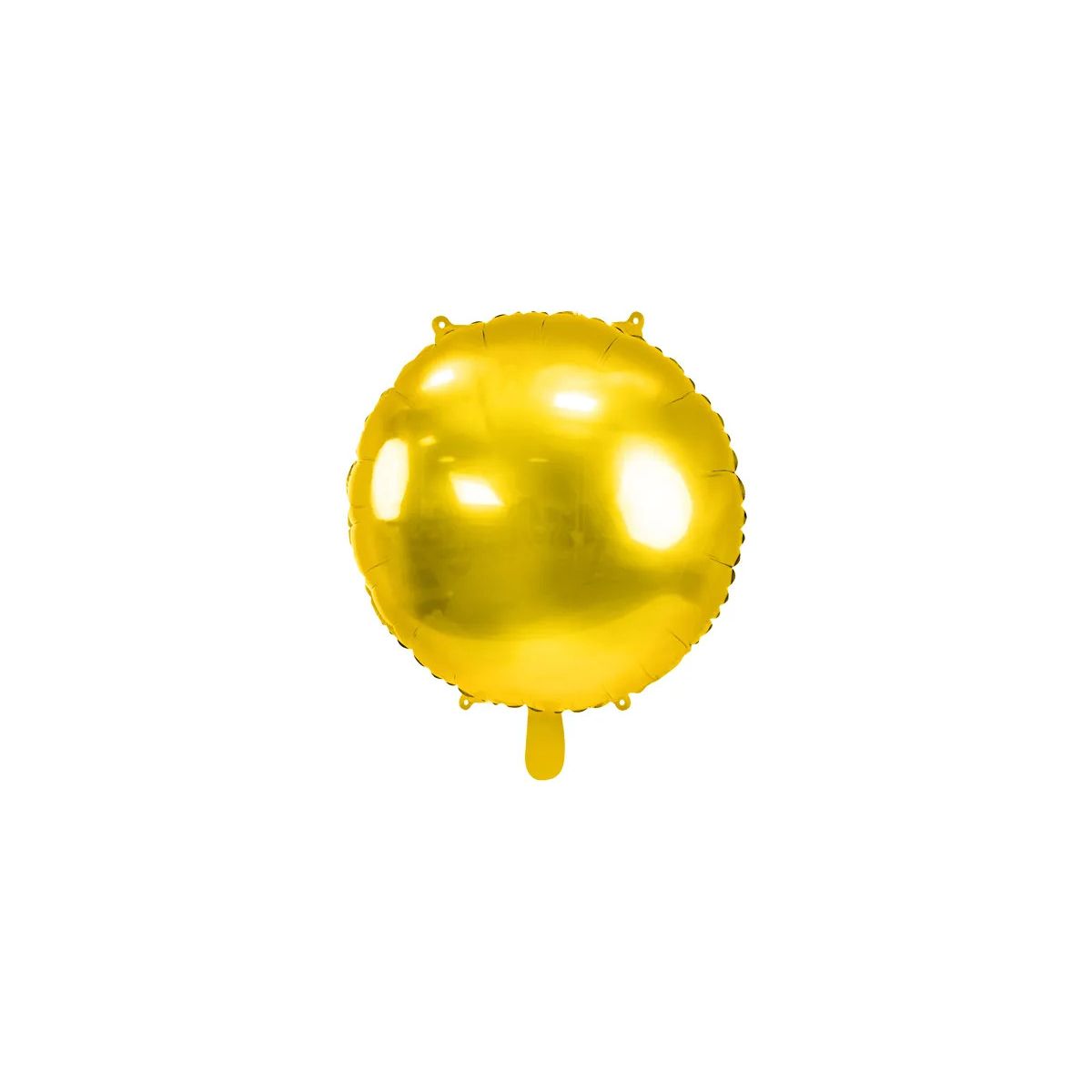 Balon foliowy Partydeco okrągły Pastylka złota 24cal (FB177-019)