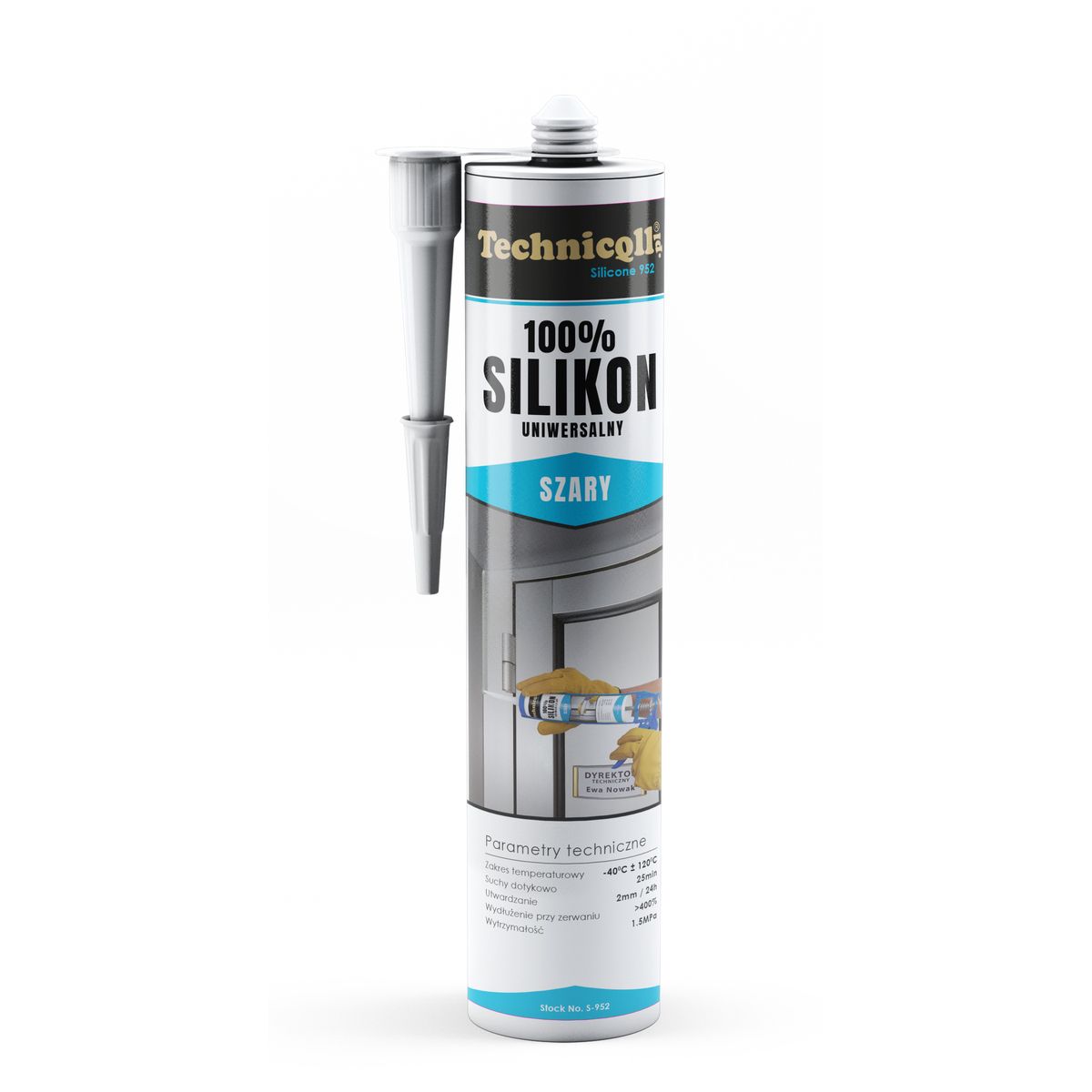 Klej w tubie Technicqll Silikon 300ml (S-952)