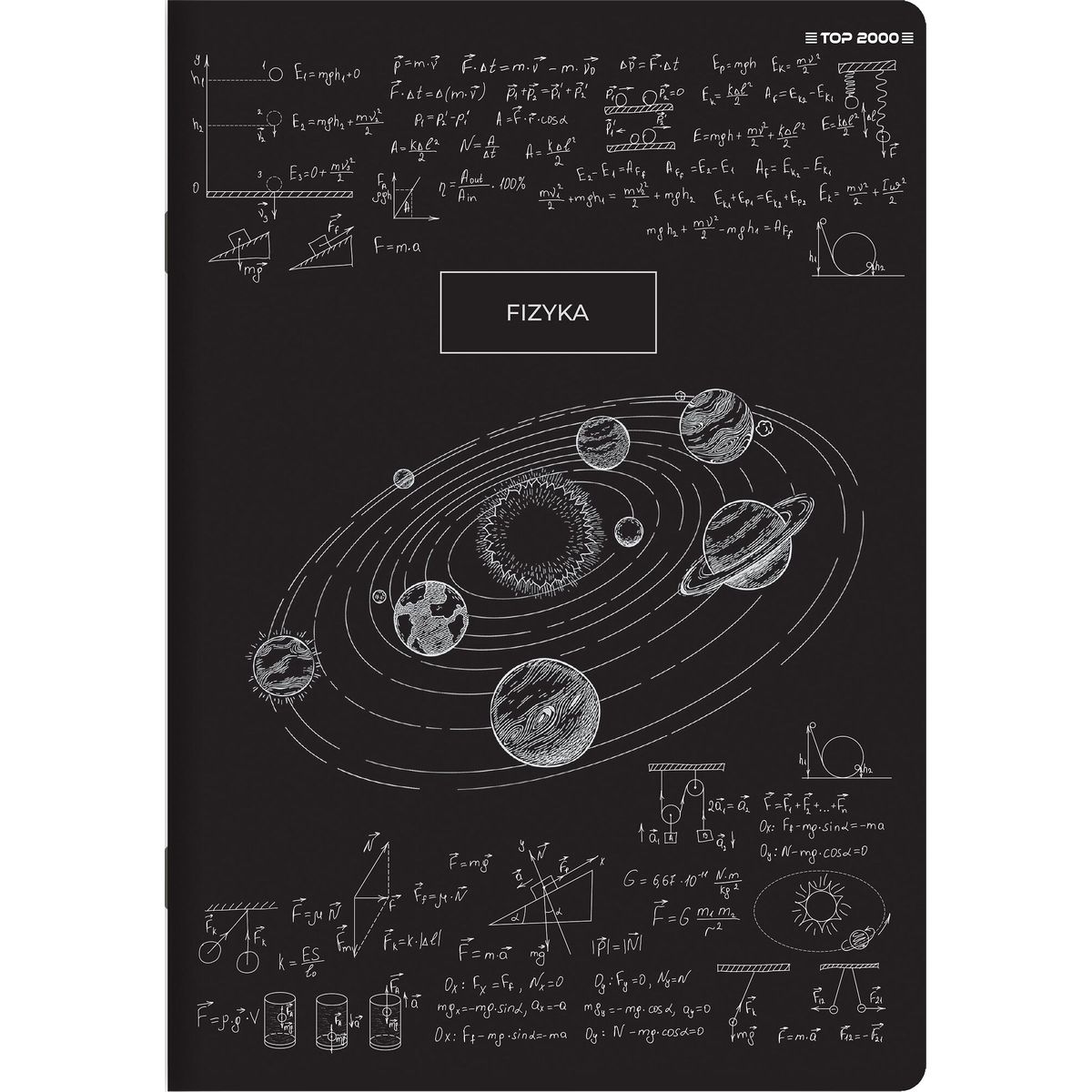 Zeszyt Top 2000 fizyka mix A5 60k. 70g krata (400168954)