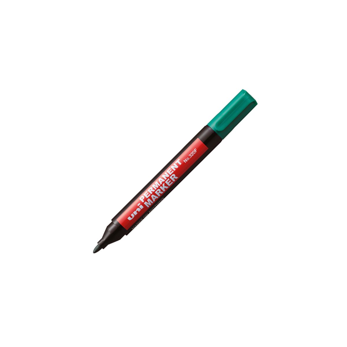 Marker permanentny Uni zielony 1,0-3,0mm okrągła końcówka (NO-320F)