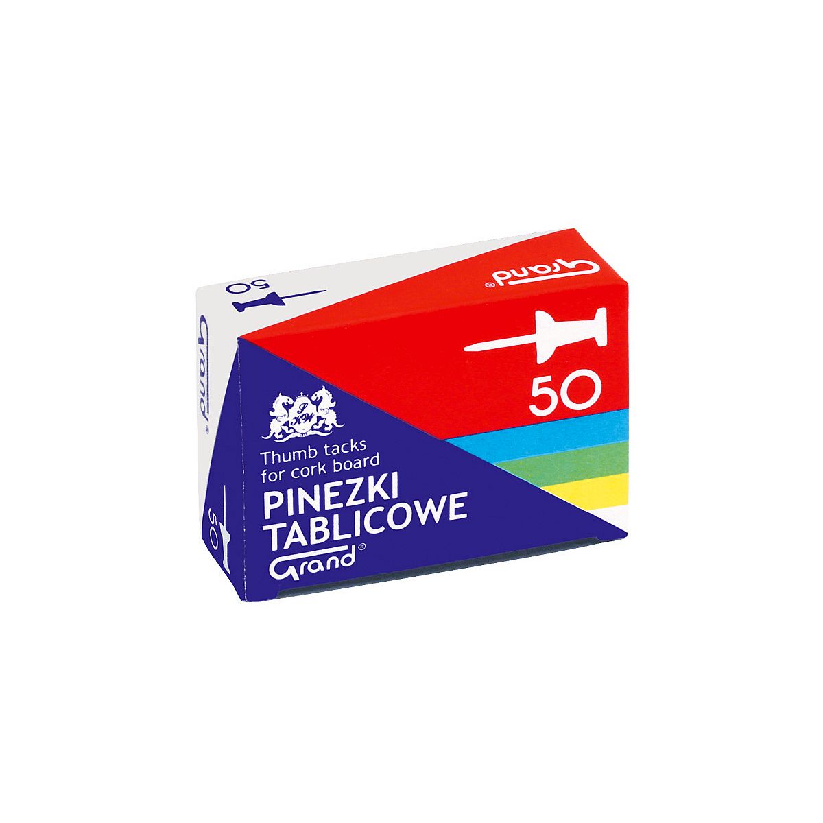 Pinezki Grand tablicowe kolor: mix 50 szt (110-1657)