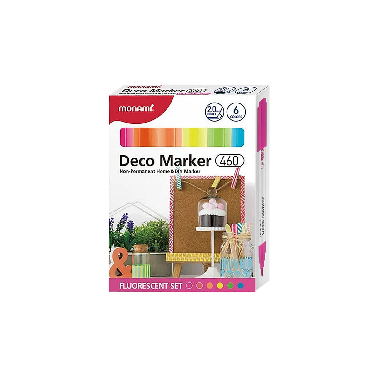 Marker permanentny Monami Deco Marker 460 mix okrągła końcówka (2080001505)