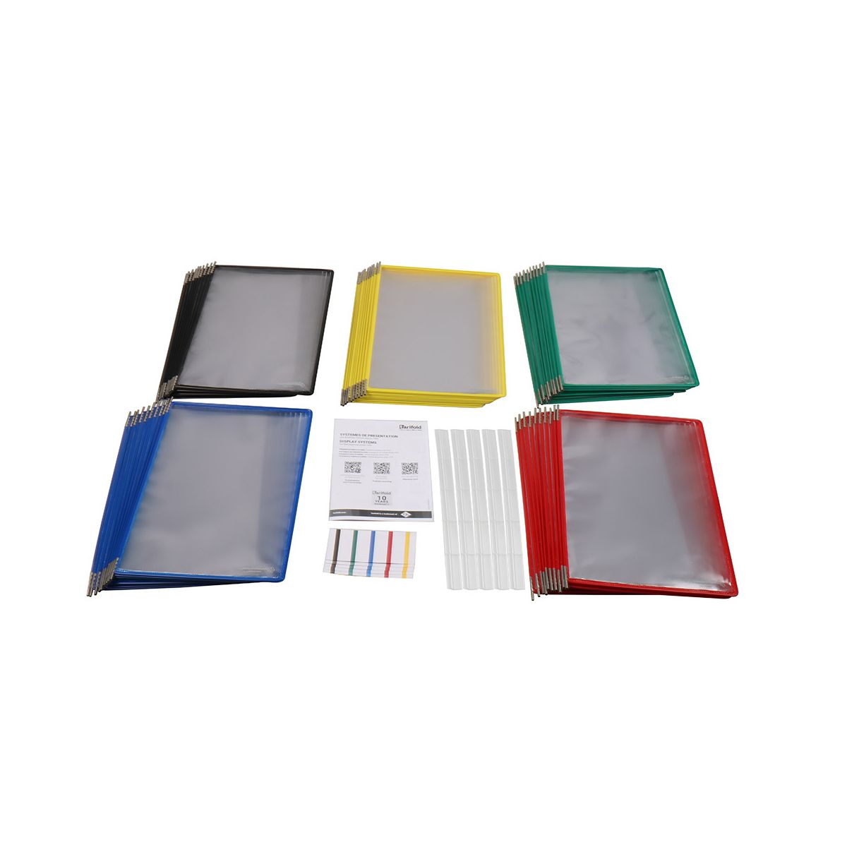 Panele prezentacyjne Tarifold A4 10 szt. czerwone (114003TR)