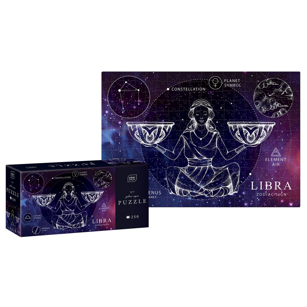 Puzzle Interdruk ZODIAC SIGNS 7 LIBRA 5902277341938 250 el. (250 el)