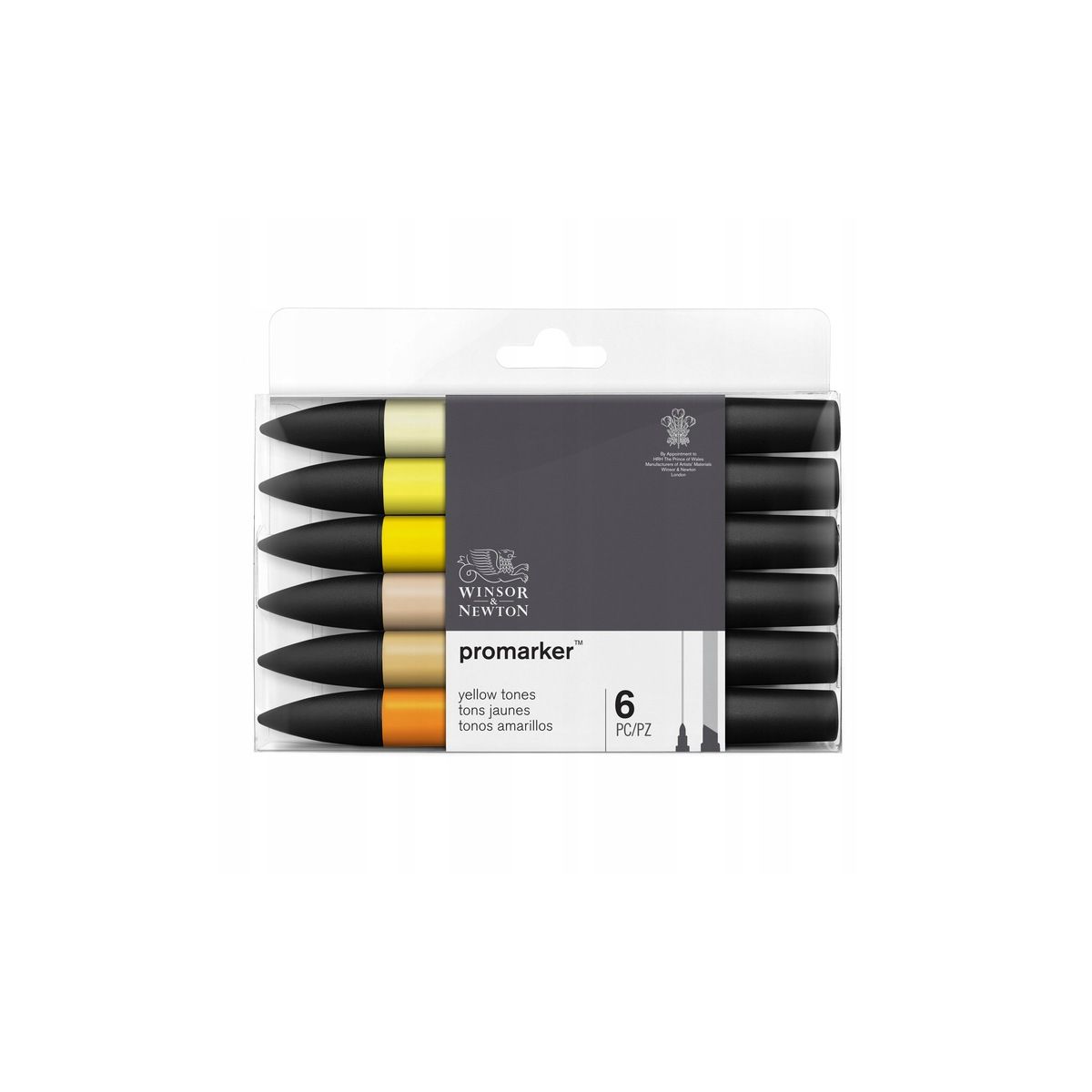 Marker specjalistyczny Winsor Zestaw 6szt yellow tones, mix (0290157)