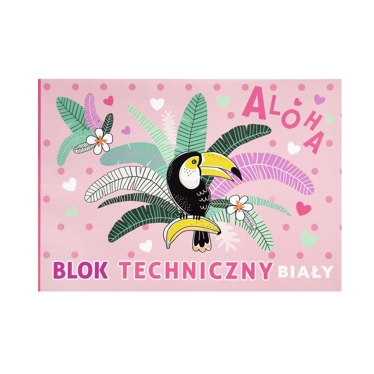 Blok techniczny Rexus DZIEWCZYNKA A4 biały 170g 20k [mm:] 295x210