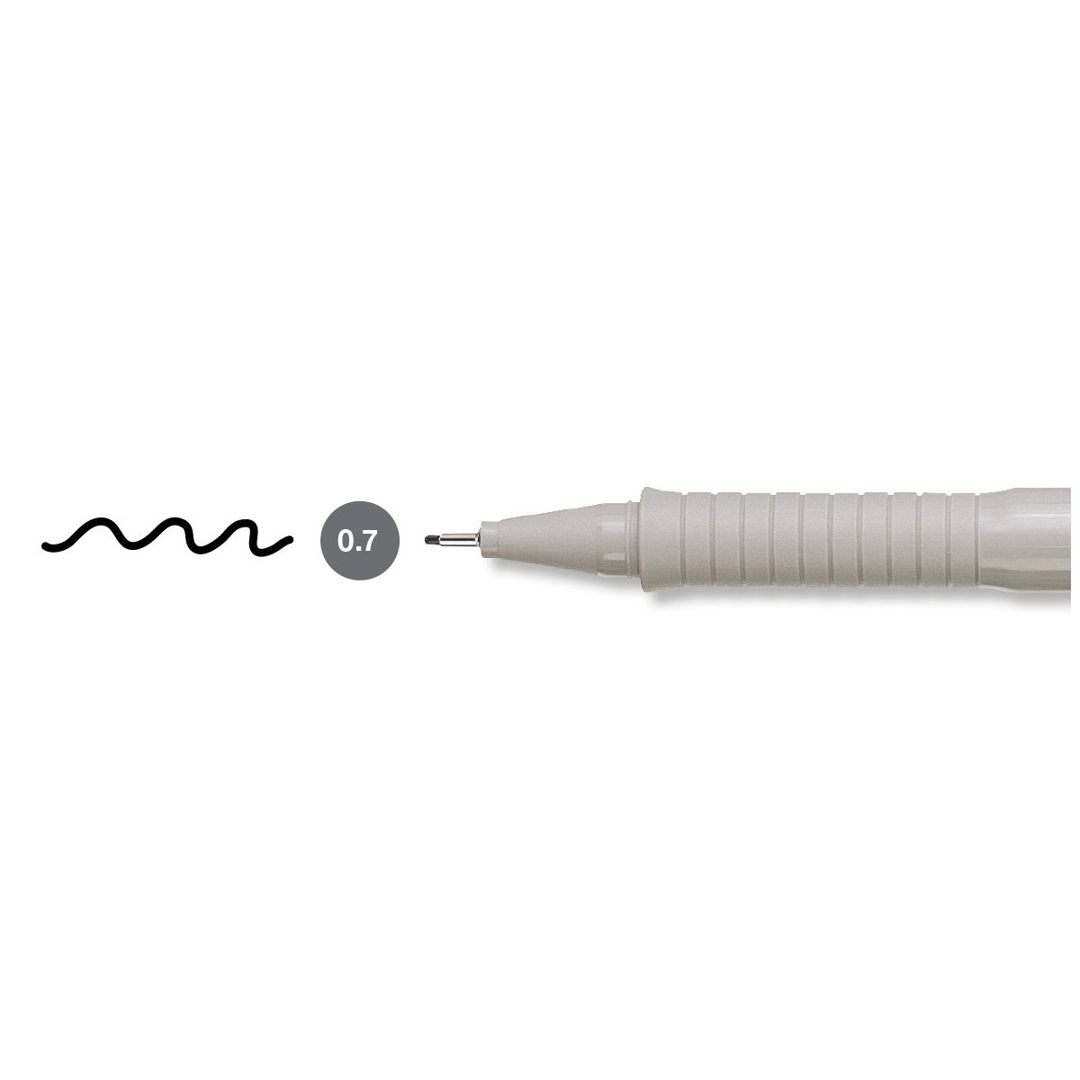 Cienkopis kreślarski Faber Castell Ecco Pigment czarny 0,7mm 1kol. (FC166799)