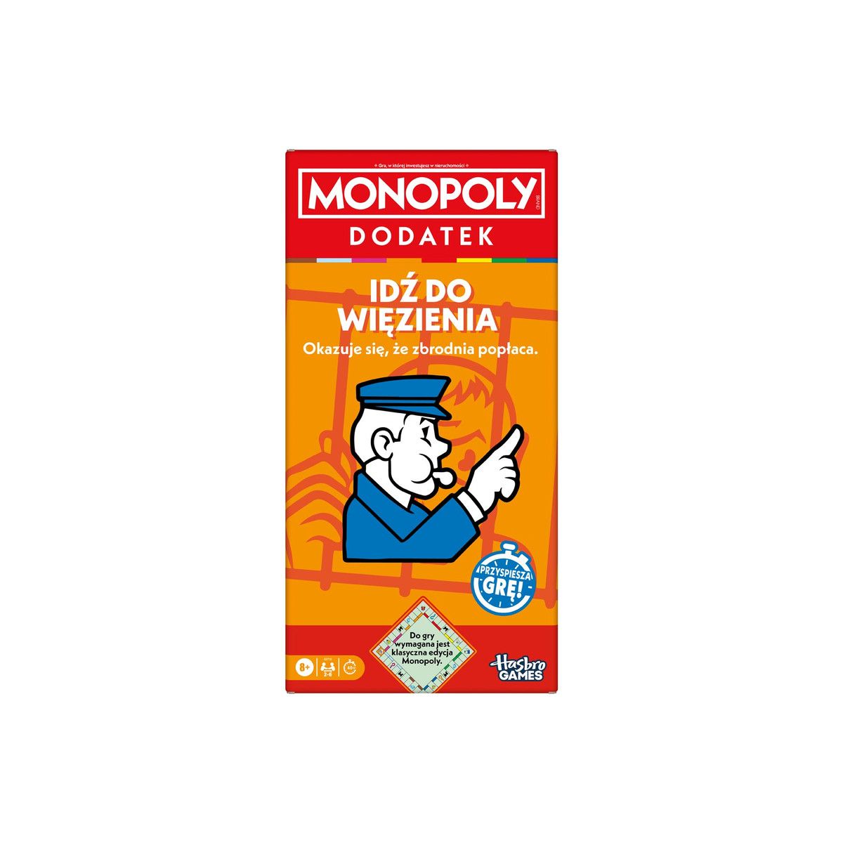 Gra planszowa Hasbro Monopoly Dodatek Idź do Więzienia (G0719)