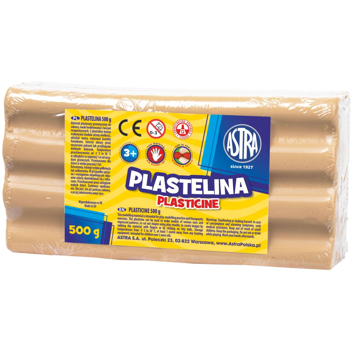 Plastelina Astra 1 kol. cielista 500g