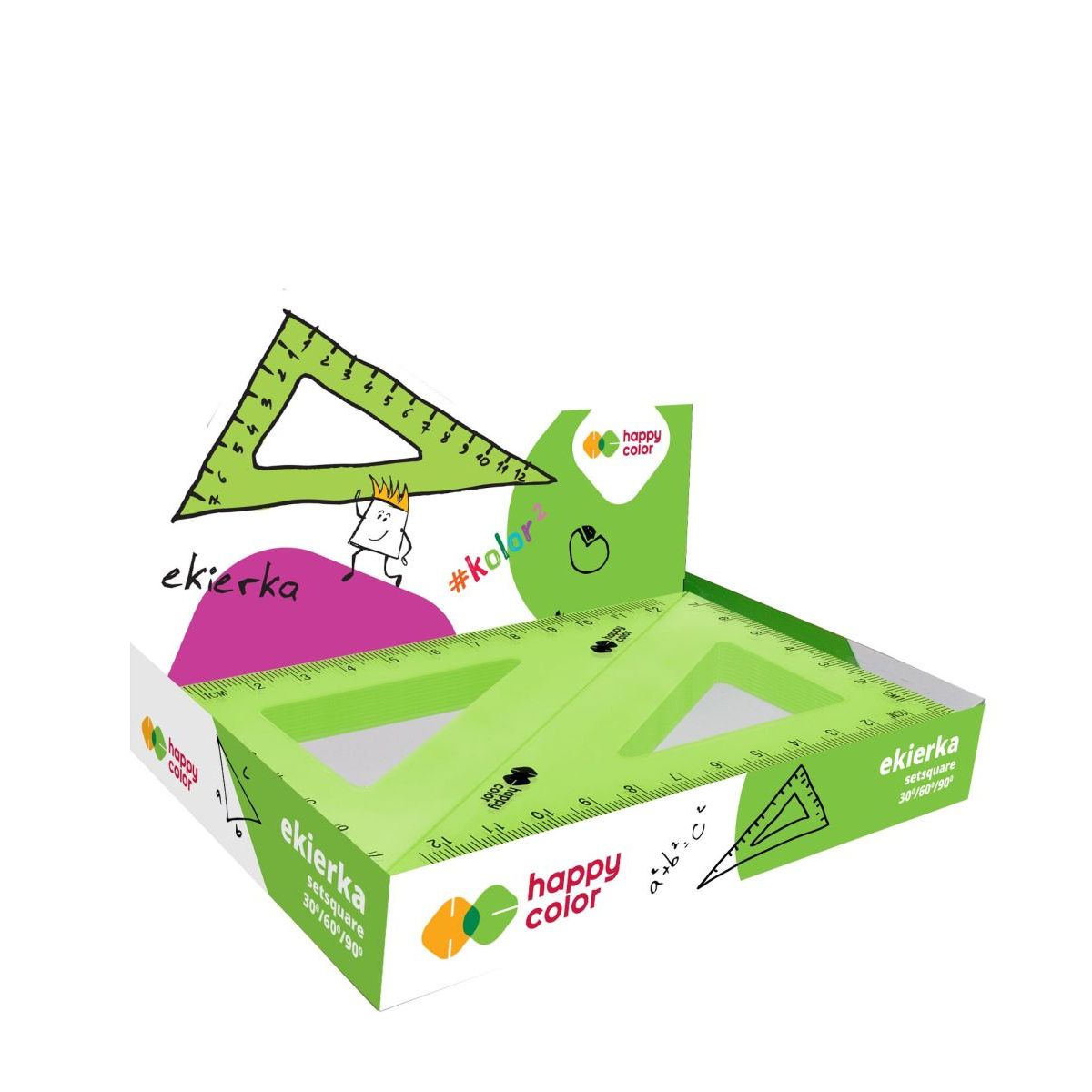 Ekierka 12,5cm Happy Color (HA 2511 6090-KK)