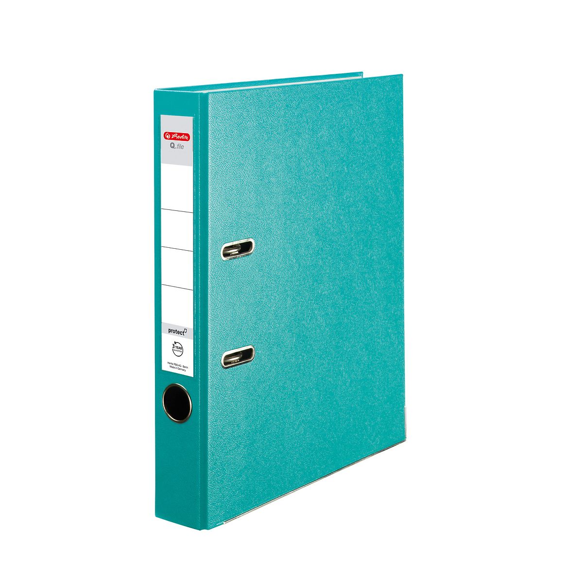 Segregator dźwigniowy Herlitz Q. file Standard 0011178951 A4 50mm turkusowy (300023549)