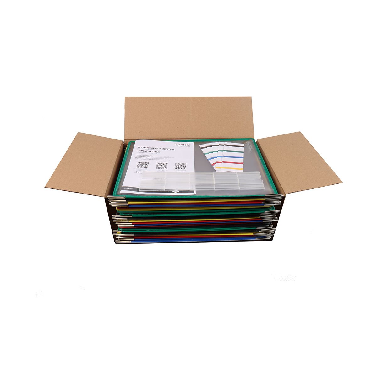 Panele prezentacyjne Tarifold A4 10 szt. czerwone (114003TR)