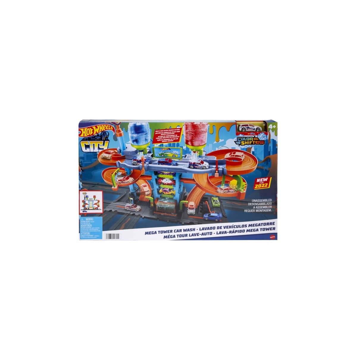 Tor wyścigowy Hot Wheels HW City Zakręcona mega myjnia (HDP05)