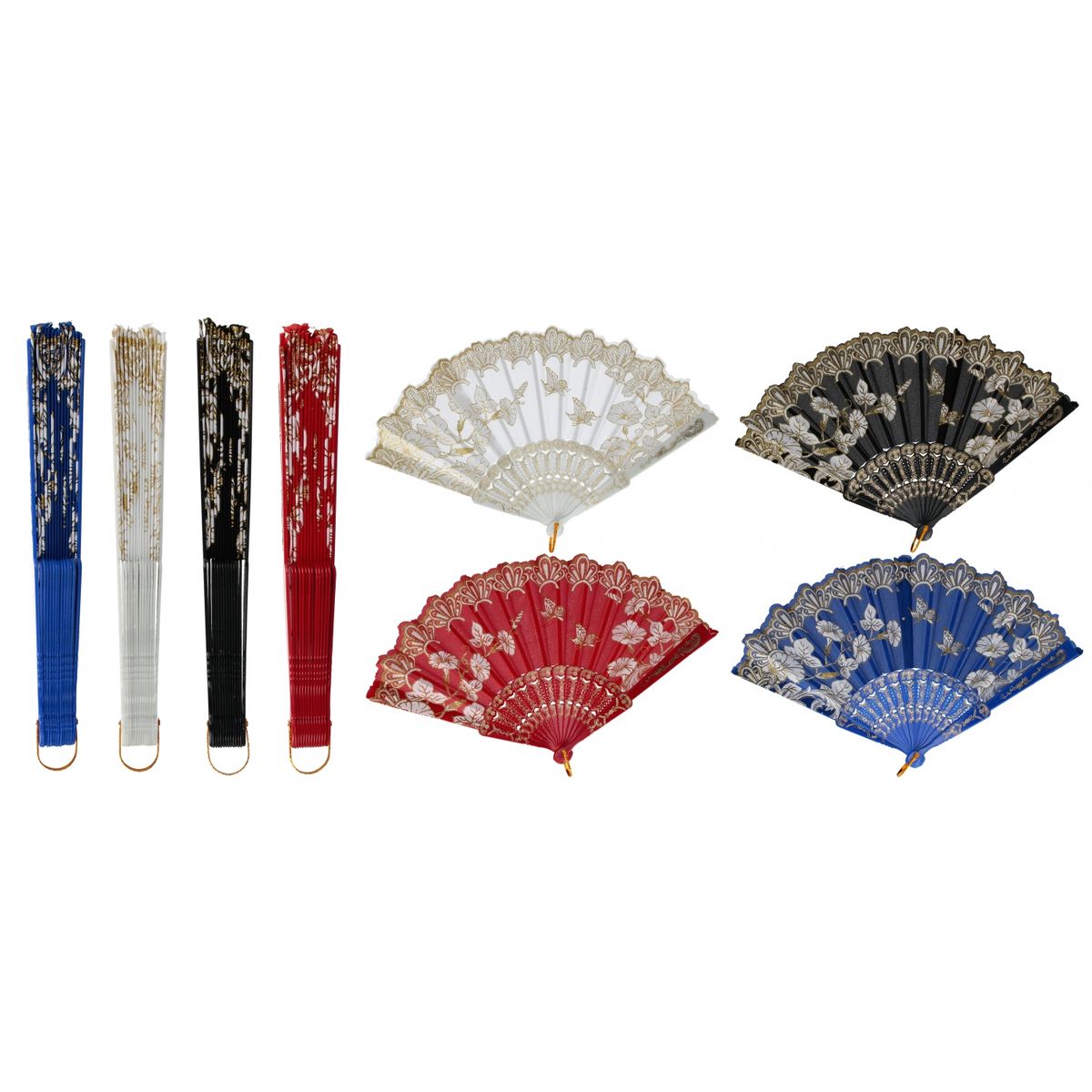 Wachlarz Mega Creative koronka mix 23cm (556656)