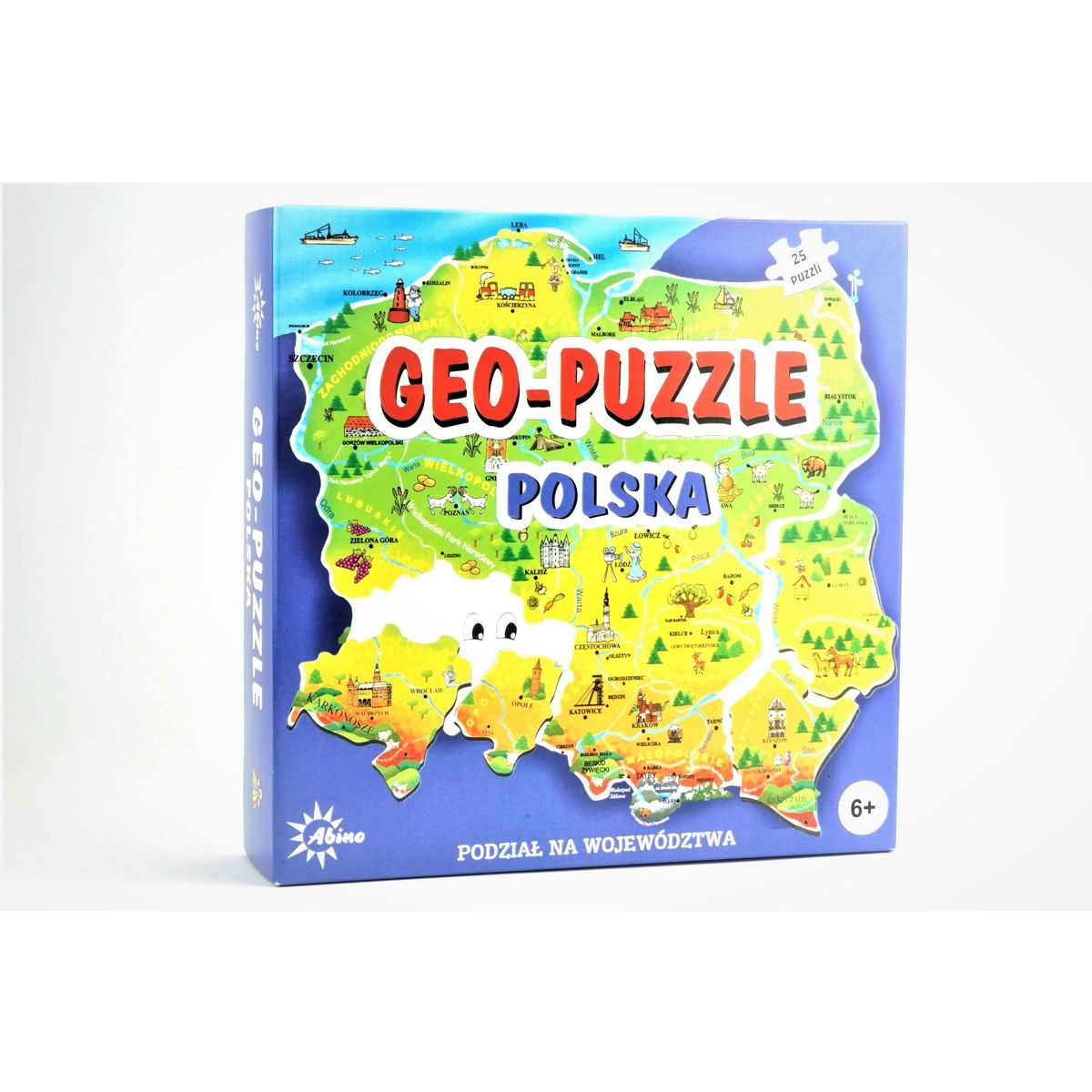 Puzzle (nd) geo puzzle Polska 25 el.