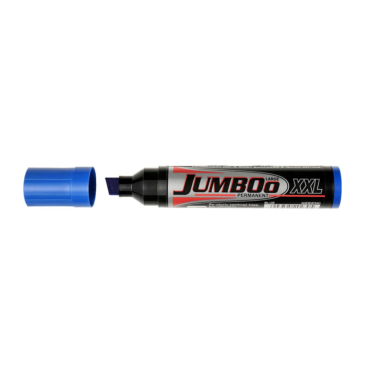Marker permanentny Kamet Jumbo niebieski 2,0-12,0mm ścięta końcówka (K-2042)
