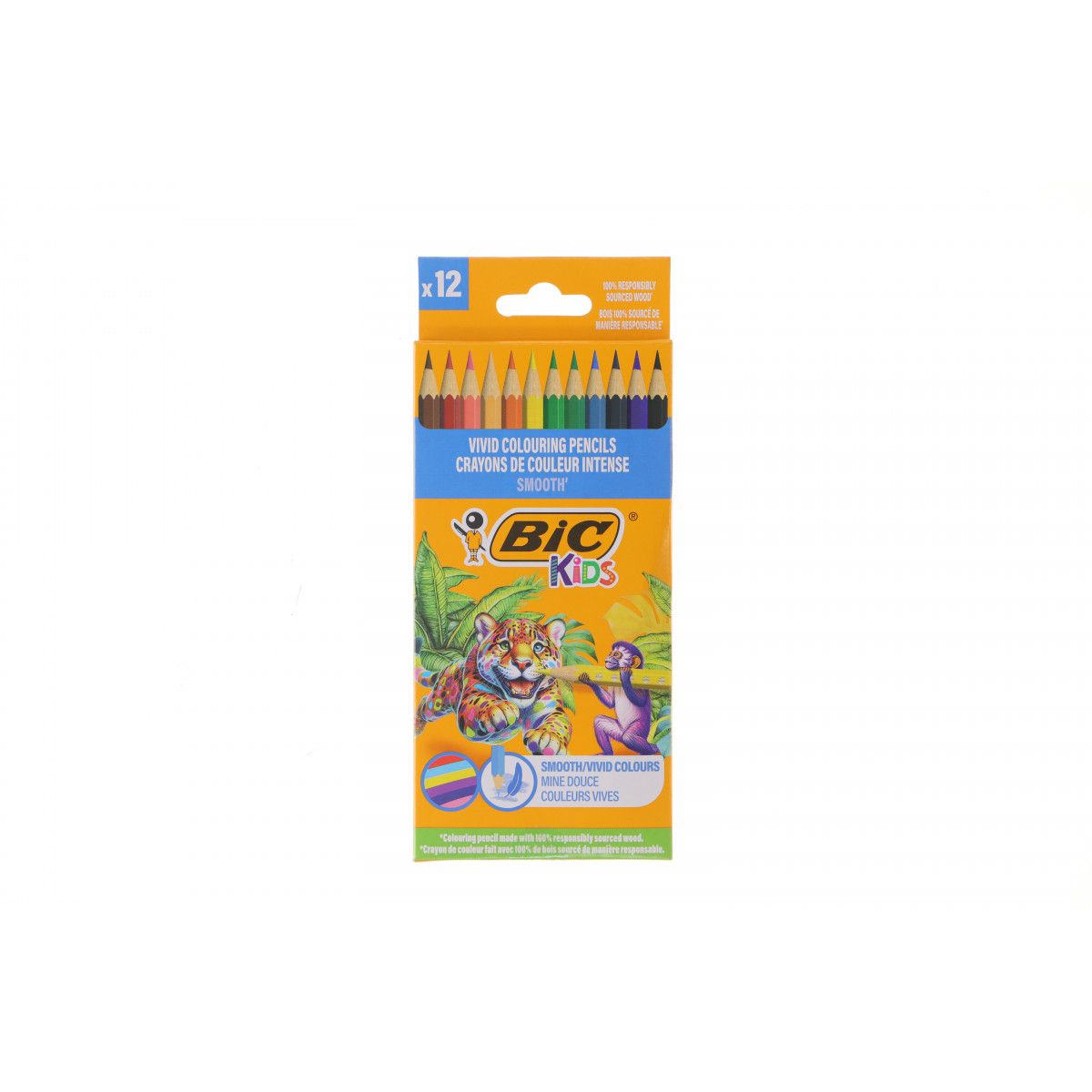Kredki ołówkowe Bic Kids 12k 3086123768772 12 kol. (525786)